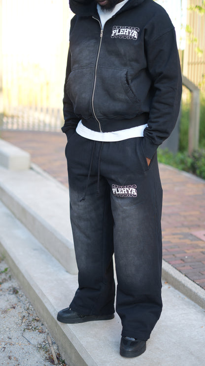 Black Studio Zip Hoodie