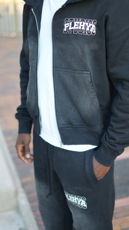 Black Studio Zip Hoodie
