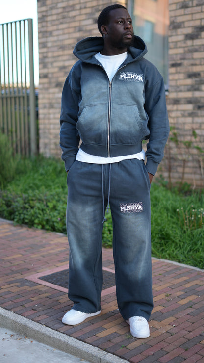 Slate Grey Studio Zip Hoodie