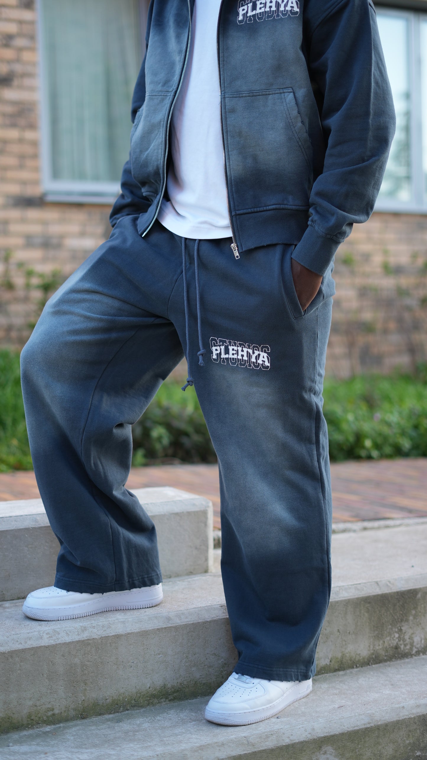 Slate Grey Studio Straight Leg Pants