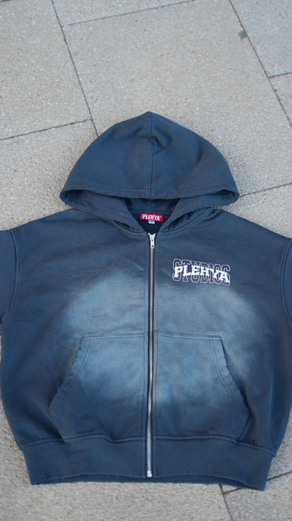 Slate Grey Studio Zip Hoodie