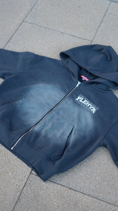 Slate Grey Studio Zip Hoodie